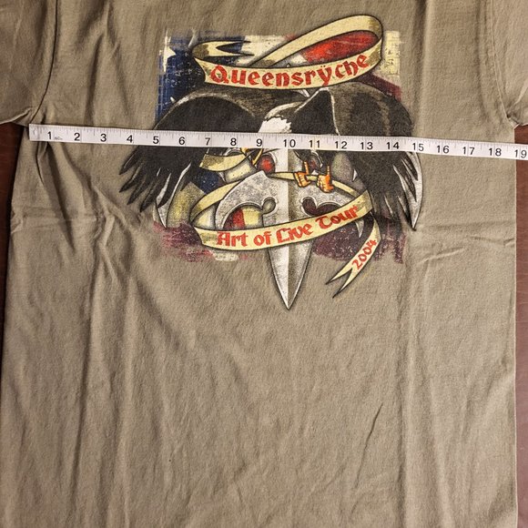 Vintage Queensryche "Art of Live" World Tour 2004 Double Sided Concert T Shirt M - Picture 6 of 7